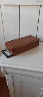 Bruine vintage opbergbox voor cassettebandje opbergkoffertje, Cd's en Dvd's, Ophalen of Verzenden, Zo goed als nieuw, Overige genres