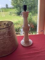 Antieke marmeren schemerlamp voet met kap. 70 cm, Antiek en Kunst, Curiosa en Brocante, Ophalen of Verzenden