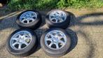 16" Anzio velgen + Continental winterbanden Renault Nissan, Ophalen, Gebruikt, 16 inch, Banden en Velgen