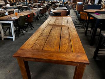 Robuust teakhouten buitentafel 300x100 cm beschikbaar voor biedingen