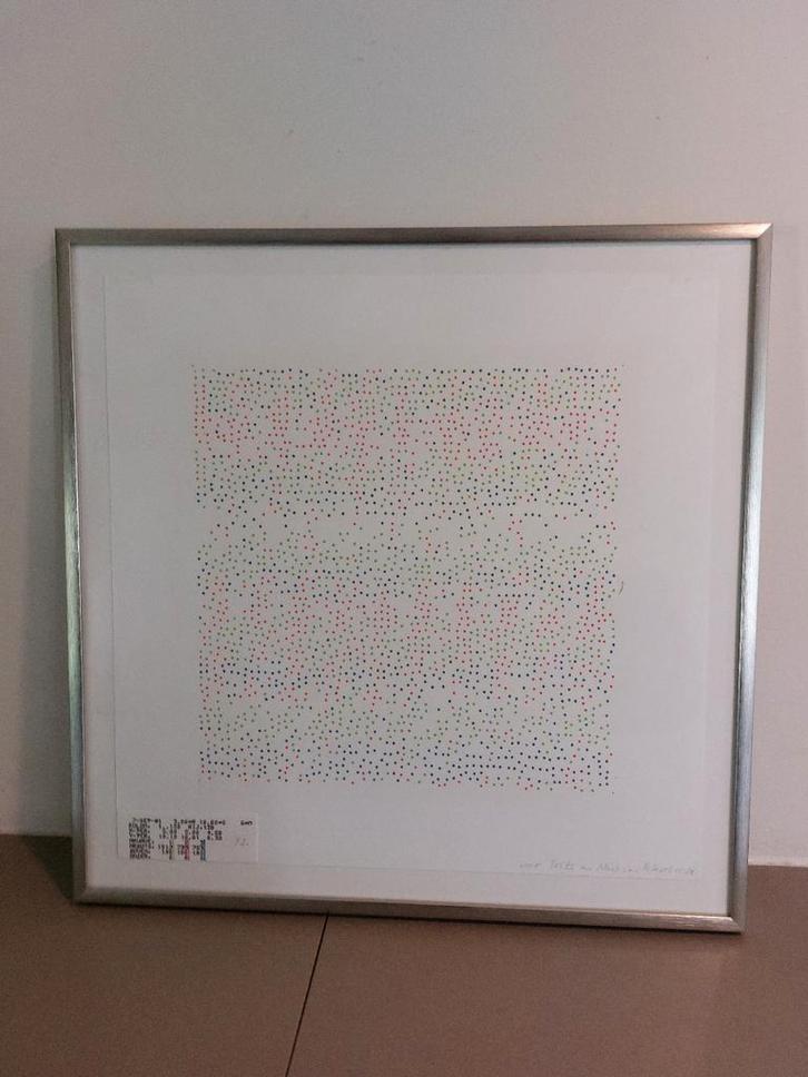 Peter Struycken Zeefdruk - Frits Weiland, Antiek en Kunst, Kunst | Tekeningen en Foto's, Ophalen of Verzenden