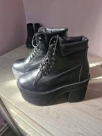 plateau boots, Zwart, Lage of Enkellaarzen, Nieuw, Ophalen of Verzenden