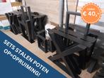 Stalen tafelpoten opruiming, X U metalen tafelonderstel, Huis en Inrichting, Tafels | Eettafels, Ophalen, 50 tot 100 cm, Metaal