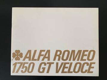 Alfa Romeo 1750 GT Veloce Brochure 1969 beschikbaar voor biedingen