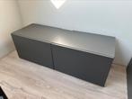 TV kast Besta IKEA grijs, Ophalen, Zo goed als nieuw, 25 tot 50 cm