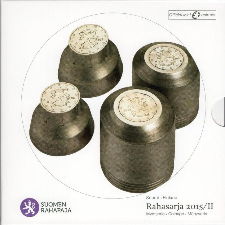 BU set Finland 2015 -1 ct t/m 2 euro CC - Blister Rahasarja2, Postzegels en Munten, Munten | Europa | Euromunten, Setje, Overige waardes