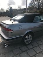 Saab 9-3 2.0 T Cabrio 2002 NIEUWE MOTOR hand geschakeld!, Voorwielaandrijving, 74 €/maand, Zwart, 4 cilinders
