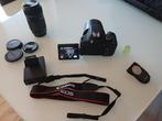 Canon EOS 750D met lenzen en accessoires, Ophalen, Spiegelreflex, Canon, Zo goed als nieuw