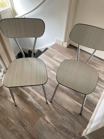 Formica Jaren 60 Stoelen - Set van 2 beschikbaar voor biedingen