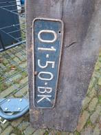 Oude blauwe kentekenplaat 01-50-BK, Ophalen of Verzenden, Gebruikt