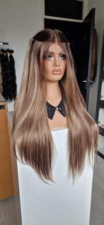 Basic Lace Pruik: Midden en Lichter gemixt, Stijl, Vol, Ophalen of Verzenden, Nieuw, Pruik of Haarverlenging