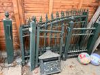 Stalen Sierhekwerk met Poort, Tuin en Terras, Ophalen, Met poort, Gebruikt, Sierhekwerk