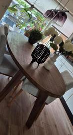 eetkamer tafel ovaal acacia hout, Huis en Inrichting, Tafels | Eettafels, Ophalen, 100 tot 150 cm, 200 cm of meer, Zo goed als nieuw