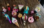 14 glazen bonte knots gekke kerstballen, Diversen, Kerst, Ophalen of Verzenden, Zo goed als nieuw