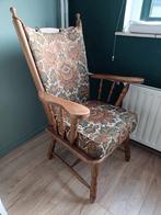 Vintage Luie Stoel met Bloemenmotief, Ophalen