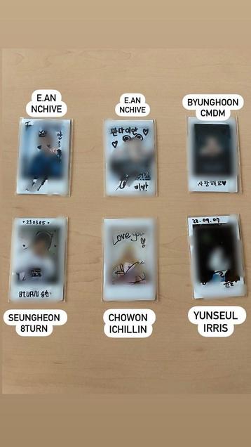 Kpop photocard sale signed polaroid beschikbaar voor biedingen