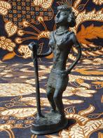Prachtig origineel antiek beeldje uit India van Naga brons., Ophalen of Verzenden