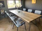 Luxe eetkamerstoelen - als nieuw - €38p/st (nieuwprijs €300, Ophalen, Zwart, Zo goed als nieuw, Metaal