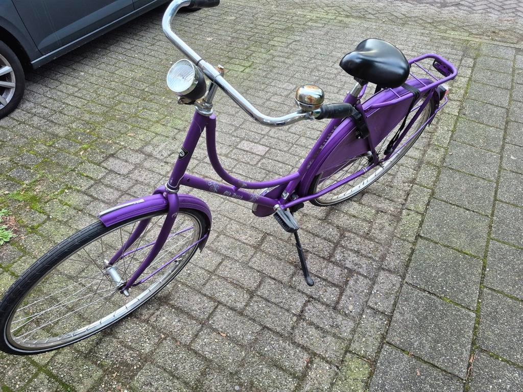 Vrolijke damesfiets, Fietsen en Brommers, Fietsen | Dames | Damesfietsen, Versnellingen, Ophalen, Overige merken, 53 tot 56 cm