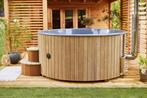 Hottub deluxe ø200 cm Thermowood showmodel, Ophalen, Zo goed als nieuw, Trap, Vast