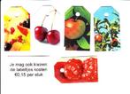0015) fruit  labeltje(s), 15 cent per stuk, Ophalen of Verzenden, Zo goed als nieuw