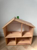 Poppenhuis eiken wit incl toebehoren, Ophalen of Verzenden, Poppenhuis