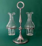 Olie-en azijnstelletje, Antiek en Kunst, Antiek | Glas en Kristal, Ophalen of Verzenden