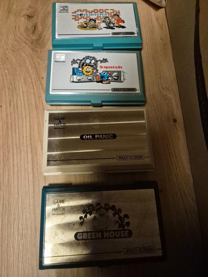 4 oude Nintendo game and watch alleen ophalen, Spelcomputers en Games, Spelcomputers | Overige, Gebruikt, Ophalen