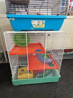 2 kooien voor konijnen of muizen+voer+bedding/litter, Dieren en Toebehoren, Kooi, Zo goed als nieuw, Ophalen, Minder dan 60 cm