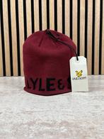 Lyle & Scott Beanie Rood Zwart - Nieuw - One Size (Unisex), Nieuw, Overige maten, Ophalen of Verzenden, Lyle & Scott