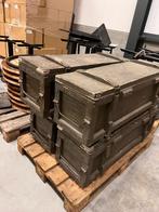 Set van 4 originele militaire legerkisten, Ophalen, Gebruikt, 50 tot 100 cm, Minder dan 50 cm