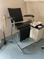 Kapper Pedicure retro stoel, Ophalen, Gebruikt, Zwart, Metaal