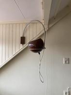 Gepo wandlamp, boogvorm, wit snoer, bruin., Ophalen of Verzenden, Gebruikt