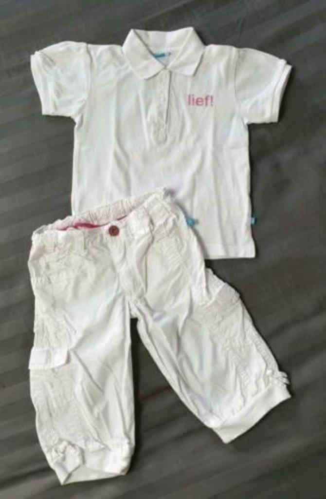 Zomer set, broek en shirt, wit LIEF, merk Lief, maat 98, Kinderen en Baby's, Kinderkleding | Maat 98, Gebruikt, Meisje, Setje