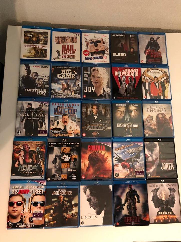 Partij 25x Blu-ray Film Collectie - Actie, Komedie, Drama, Cd's en Dvd's, Blu-ray, Zo goed als nieuw, Actie, 3D, Ophalen