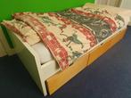 Ikea Brikke bed met lades, Ophalen, 90 cm, Eenpersoons, Wit