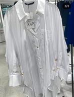 Wit lang oversized blouse tuniek xl Zara boho Ibiza, Maat 46/48 (XL) of groter, Ophalen of Verzenden, Zo goed als nieuw, Wit