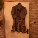 3 delig leger out fit jurk jasje en barret maat 42, Ophalen of Verzenden, Zo goed als nieuw, Maat 42/44 (L), Carnaval