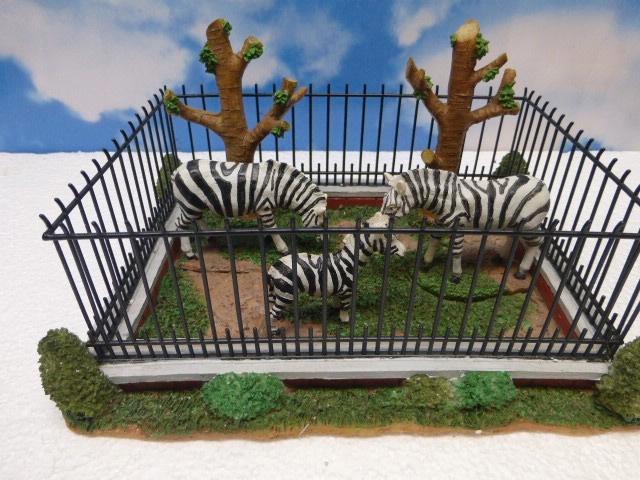 lemax zebra family zoo dierentuin kerstdorp accessoire kerst, Diversen, Kerst, Zo goed als nieuw, Ophalen of Verzenden