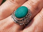 Vanoli 925 zilveren ring met Arizona turquoise maat 18, Daiva1973@hotmail.com, Vanoli, Blauw, Nieuw