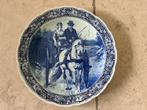 Groot Delfts blauw bord 40 cm, Antiek en Kunst, Ophalen of Verzenden