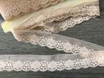 (Nr 46) Aanbieding Super mooi tule kant nude 10 m € 5.95, Verzenden, Nieuw, Kant