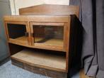 Oud aniek koffie / vitrine kastje nog in goede staat, Gebruikt, Eikenhout, Minder dan 100 cm, 25 tot 50 cm