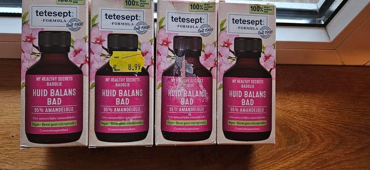 4x Telesept badolie, Sieraden, Tassen en Uiterlijk, Uiterlijk | Lichaamsverzorging, Nieuw, Bad & Douche, Ophalen of Verzenden