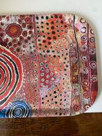 Aboriginal Kunst Dienblad, Ophalen of Verzenden, Gebruikt, Ovaal, Kunststof