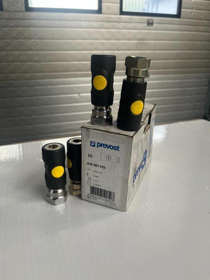 Nieuwe Prevo S1 luchtkoppelingen – topkwaliteit, Doe-het-zelf en Verbouw, Compressors, Nieuw, 10 bar of meer, Minder dan 25 liter