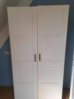Witte Hang- Legkast - Goede Staat, Huis en Inrichting, Kasten | Kledingkasten, Ophalen, Overige materialen, 100 tot 150 cm, Met hangruimte