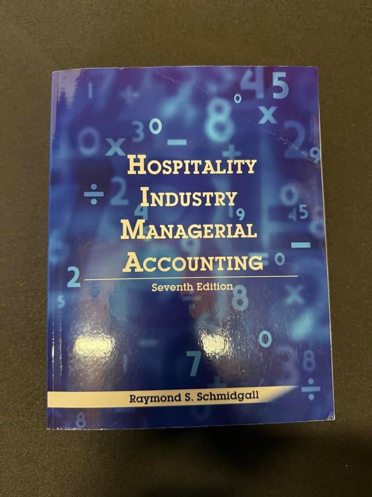 Hospitality Industry Managerial Accounting 7th Edition, Boeken, Studieboeken en Cursussen, Ophalen, Gamma, Gelezen, HBO
