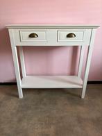 Sidetable wit, Huis en Inrichting, Ophalen, Gebruikt, 50 tot 100 cm, Landelijk