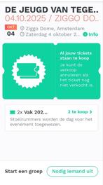 De Jeugd van tegenwoordig: 20 jaar zaterdag 4 oktober 2025, Tickets en Kaartjes, Twee personen, Oktober